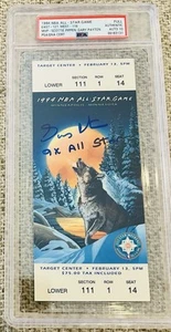 Gary Payton Signed 1994 NBA All Star Ticket GEM Mint 10 Autograph PSA/DNA Lo Pop - Picture 1 of 4