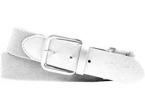 Mizuno Classic Elastic Baseball/Softball Belt Adult - White - Picture 1 of 4
