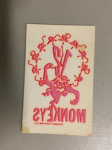 Vintage 1996 12 Monkeys Merchandise Promo Card With Peel Off Sticker Brad Pitt - Picture 1 of 3