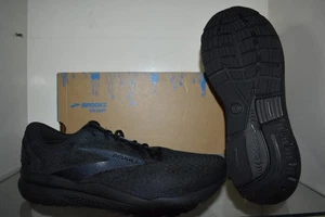 Brooks Ghost 16 Mens Running Shoes 110418 2E 020 Size 14 Wide 2E Black NIB - Picture 1 of 3