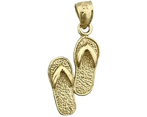 Chanclas 3D de oro de 14K - Imagen 1 de 6