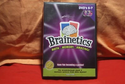 BRAINETICS 6-7 DVD -2 CONJUNTO DE DISCOS - MATEMÁTICA... MEMÓRIA... INCRÍVEL - SISTEMA BREAKTHRU Doce - Imagem 1 de 3