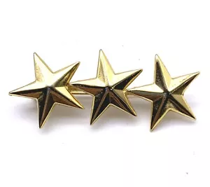 Vintage 3 Star Bar Gold Tone Signed Backwards CEC 603 - Picture 1 of 7