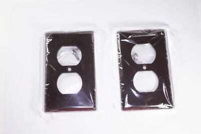 Lote de 2 85003 Leviton 1 Gang Duplex Placa de Pared Placa Frontal Marrón 001-85003 Nuevo de Lote Antiguo Foto 1 de 2