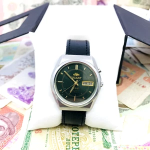 🔥 Wrist watch Orient Automatic Calendar Crystal AAA Japan Vintage Service 🛠 - Picture 1 of 12