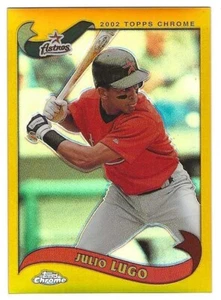 2002 Topps Chrome Gold Refractor #443 Julio Lugo Houston Astros BV$2.50 - Picture 1 of 1