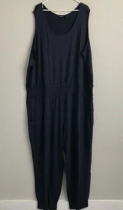 Mono tejido jersey regular de fin de semana Susan Graver - azul marino (talla 3X) a399692 - Imagen 1 de 5