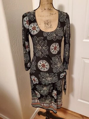 Vestido envolvente colorido Max Edition para mujer talla S Foto 1 de 4