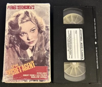 Alfred Hitchcock The Secret Agent VHS Peter Lorre Robert Young Lilli Palmer ￼ - Image 1 of 4