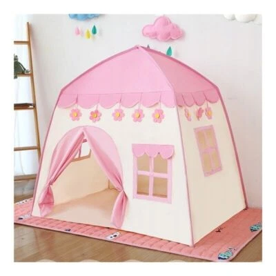 Kinderzelt Spielzelt Spielhaus Zelthaus Schloss - 130 x 130 x 100 cm - Bild 1 von 4