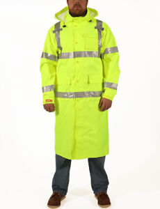 Tingley C24122 Icon High Visibility Class 3 Waterproof Rain Coat Lime 4XL
