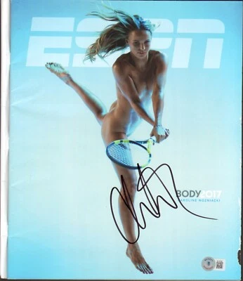 CAROLINE WOZNIACKI FIRMADO AUTO'D 2017 ESPN THE BODY EDICIÓN REVISTA CERTIFICADO DE AUTENTICIDAD BAJO WTA B Foto 1 de 4
