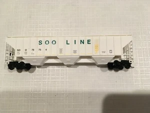 PRECISION MASTERS 1510 N-Gauge 55ft Airslide Hopper, Soo Line SOO 75754 - Picture 1 of 2