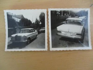 (204) 2 x Original Photo Vintage Mercedes Benz 200 D Automatic, 6x6 cm - Picture 1 of 1