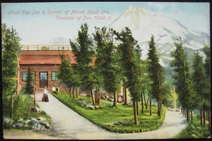 Cloud Cap Inn Elevation 7000 piedi & Summit of Mount Hood O Oregon cartolina Germania - Foto 1 di 2