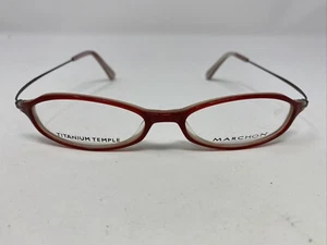 Marchon M819T 612 49-16-140 Red/Brown Full Rim Plastic Eyeglasses Frame DJ48 - Picture 1 of 8