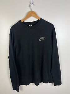 Nike Air Jumper Mens Size Medium Grey Adults Fleece Cotton Pullover Sweatshirt