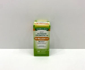 NEW Nature's Truth Daily Ultimate Probiotic-14 Capsules Supplement 12/2025 - Picture 1 of 4