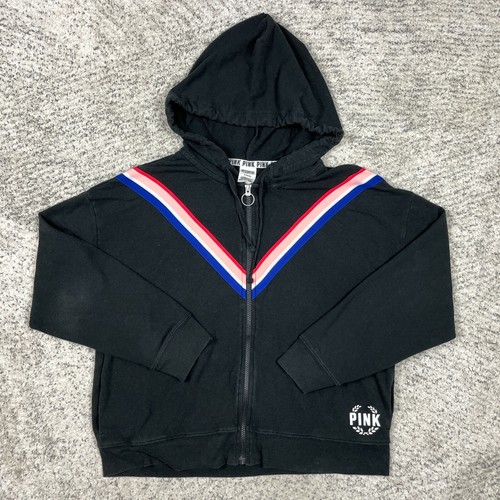 UNDERCOVER Felpa con cappuccio ROSA Victorias Secret donna maglione medio *CERNIERA ROTTA*