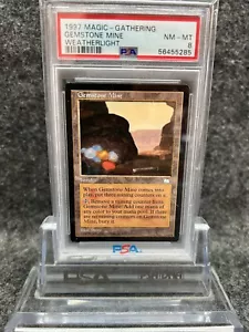 1997 MTG Magic the Gathering Card Weatherlight Gemstone Mine PSA 8 TCG - Picture 1 of 1