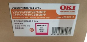 Genuine Oki 42918110 Magenta Drum C9600 C9650 C9750 C9800 C9850 Brand New SeePic - Picture 1 of 3