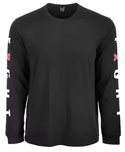 New Mens Ideology Fight Long Sleeve Crew Neck Charcoal Tee T Shirt 3XL - Picture 1 of 1