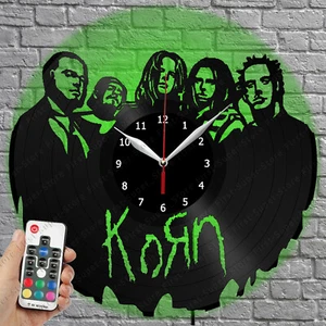 LED Clock Korn Vinyl Record Wall Clock Led Light Wall Clock 3973 - Picture 1 of 11