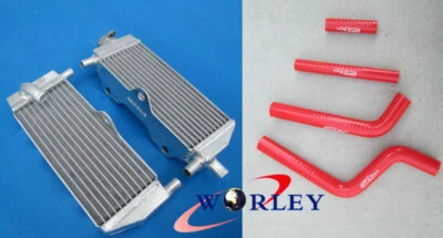 Radiador y manguera de aluminio para YAMAHA YZ250 YZ 250 1996-2001 97 98 1999 2000 Foto 1 de 4