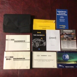 2008 HUMMER H2 COMPLETE OWNERS MANUAL BOOKS REF NAV XM ONSTAR GUIDES CASE ALL - Bild 1 von 11
