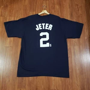 Vintage 2000 New York Yankees Derek Jeter Majestic jersey shirt adult 2XL NEW - Picture 1 of 10