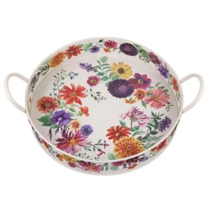 Emma Bridgewater Garden Flowers großes Blechtablett mit Henkeln 390 (t) x 60 mm - Bild 1 von 2