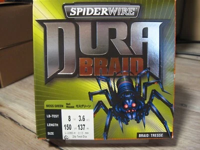 Línea de pesca trenzada SpiderWire DURA TRENZADA - 8 LB - 150 yardas - VERDE MUSGO Foto 1 de 4