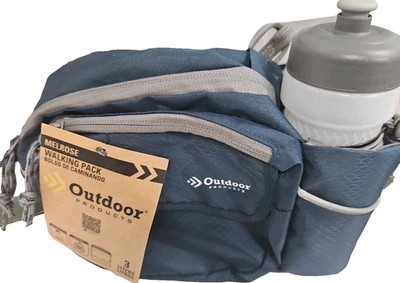 Outdoor Products Melrose 3 Ltr on Waist pack Shoulder Bag Fanny pack, Blue,... - Image 1 of 4