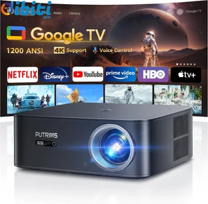 Proiettore【Netflix/Disney/Google TV Ufficiale】1200Ansi Smart Proiettore 4K Suppo - Foto 1 di 13