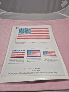 Let’s Make Art - WaterColor - Paints Included. American Flag - Picture 1 of 3