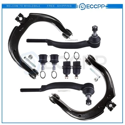 Fits 2003-2007 Isuzu Ascender 8x Front Upper Control Arms Ball Joints Tie Rods Foto 1 de 4