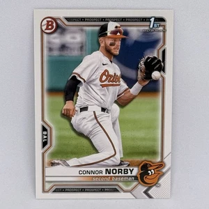 Conner Norby 1st Bowman 2021 Bowman Draft #BD-50 Orioles 🔥 Marlins Rookie - Picture 1 of 2