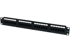 StarTech.com C6PANEL24 24 Port 1U Rackmount Cat 6 110 Patch Panel - Picture 1 of 5