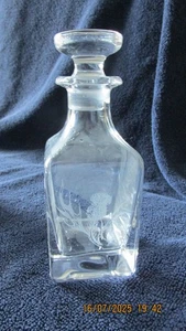 Scottish BURNS CRYSTAL NIGHTCAP DECANTER Thistle Whisky - Picture 1 of 3