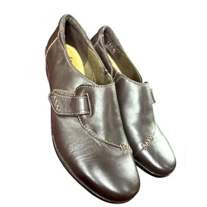 Neu ohne Etikett Clarks Everlay Kara dunkelbraune Lederschuhe Damengröße 6,5 - Bild 1 von 8