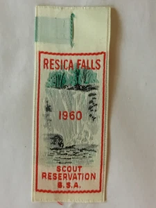 1960 Resica Falls Scout Reservation Apatche woven style patch - Picture 1 of 2