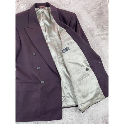 Мужской двубортный блейзер Cellini Uomo 40R из чистой шерсти сделано в Бразилии - Изображение 1 из 4