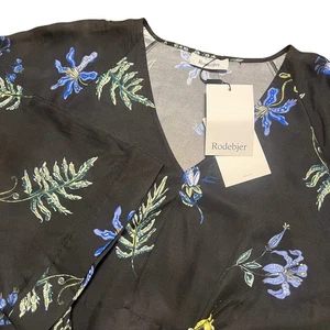 NWT Women's Rodebjer Cirocco Open Air Black Floral Maxi Dress Medium - Picture 1 of 10