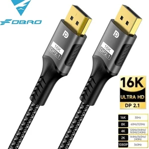 1/2/3m Displayport do wyświetlacza portu kabel DP męski na męski przewód 16K HD z zatrzaskami - Zdjęcie 1 z 9