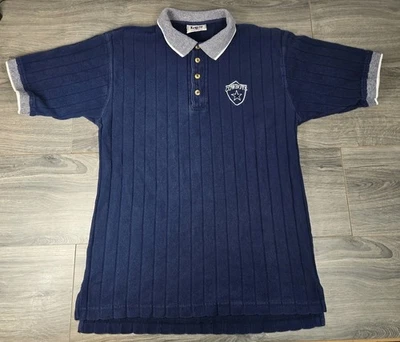 Camisa Dallas Cowboys Para Hombres L Grande Azul Marino Lee Sport Nuez moscada Mills Polo Defecto Foto 1 de 4