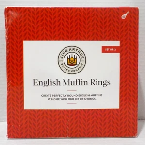 Set of 12 KING ARTHUR English Muffin Crumpet RINGS 3 3/4" Stainless Steel (NIB) - Picture 1 of 12