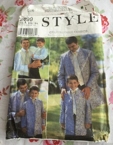 Vintage Style 2999 Sewing Pattern Men & Boys Waistcoats & Jackets Wedding Unused