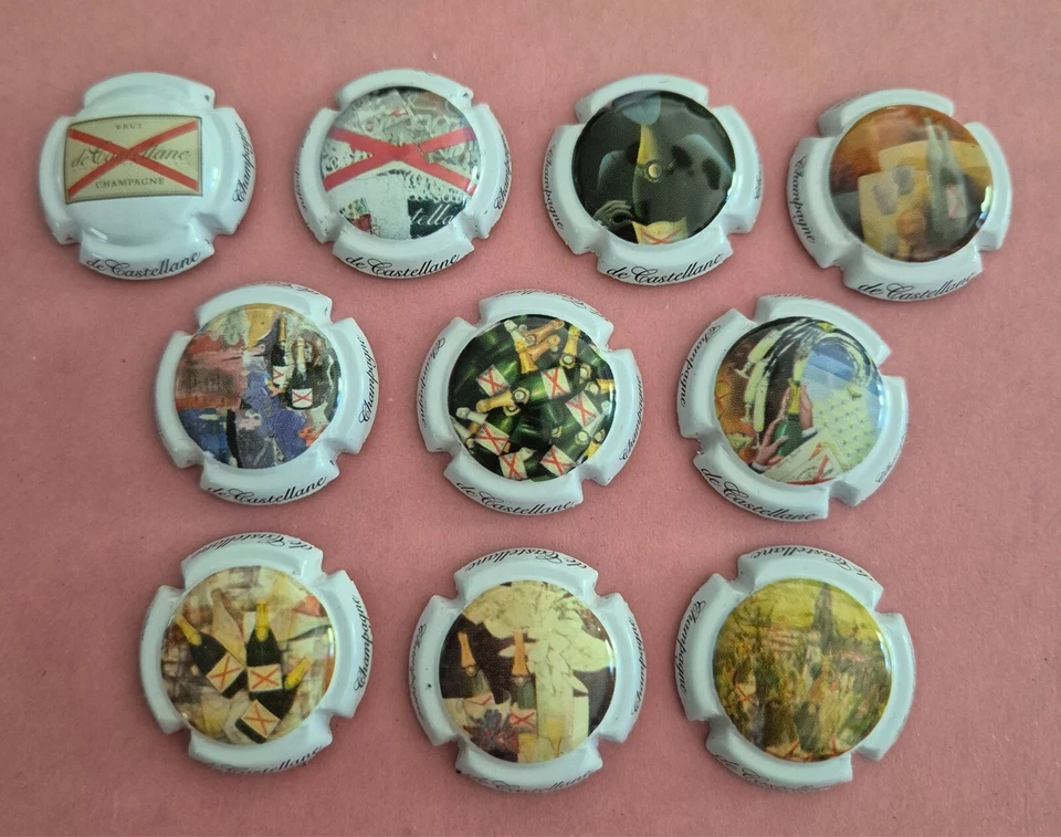10 capsules de champagne série DE CASTELLANE N° 89 à 89i Coté 25 euros  - Photo 1/1