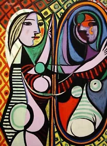 Print -   Girl Before A Mirror, 1932 by Pablo Picasso - Picture 1 of 1