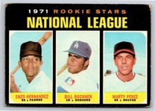 1971 Topps #529 National League Rookie Stars Hernandez / Bill Buckner / Perez